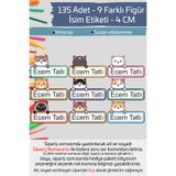 hdsticker İsme Özel Okul Etiketi Kalem Defter Etiketi Özel İsim Yazılabilen Sticker Etiket 135 Adet P27
