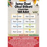hdsticker İsme Özel Okul Etiketi Kalem Defter Etiketi Özel İsim Yazılabilen Sticker Etiket 168 Adet P10