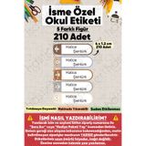 hdsticker İsme Özel Okul Etiketi Kalem Defter Etiketi Özel İsim Yazılabilen Sticker Etiket 210 Adet P23