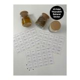 hdsticker Yıkanabilir 45 Adet Baharat Kavanoz Saklama Kabı Etiketi Sticker Düzenleyici Erzak P2