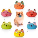HDSX Gıcırtılı Köpek Oyuncakları Köpek Yavrusu için Komik Hayvan Köpek Topları Küçük Evcil Köpekler 6 Adet/Set (Kedi)
