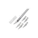 HDY Store Knife Tasarım Hobi Neşter Kretuar Bıçağı 5 Uç Yedekli Set 14 cm Alüminyum Sap ile Hassas Kesim
