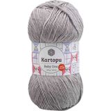 HDYME Kartopu Baby One El Örgü İpi | Açık Gri K1000