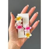 H&E DESIGN Kadın 4'lü Lotus Çiçeği Mini Mandal Toka Seti