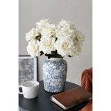 H&E LUXURY DESIGN 7'li Lux Gül Demeti Yapay Çiçek 35 cm