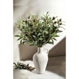H&E LUXURY DESIGN Yapay Olive Zeytin Dalı Demeti Yapay Çiçek 45 Cm