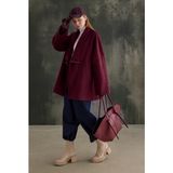 HE-QA Kemer Detaylı Kaban Bordo - 42