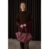 HE-QA Maxi Shopper Çanta Bordo