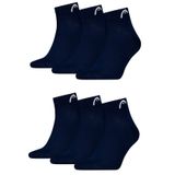 HEAD Erkek All Sport Quarter spor çorabı, 6'lı paket, Lacivert, 35-38