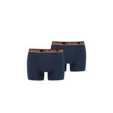 HEAD Erkek boxer iç çamaşırı (2'li paket), Mavi/Turuncu, XXL
