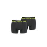 HEAD Erkek boxer iç çamaşırı (2'li paket), Phantom/Lime Punch, S