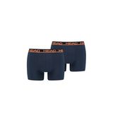 HEAD Erkek boxer şort, külot, 4'lü paket, Mavi/Turuncu, S