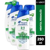 Head & Shoulders 2'si 1 Arada Mentol Ferahlığı 4x250 ml Şampuan