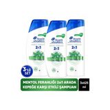 Head & Shoulders 2'si 1 Arada Mentol Ferahlığı Kepek Karşıtı Şampuan 625ml x 3 Adet