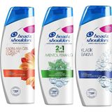 Head & Shoulders 350 ml Kadın Şampuan + 350 ml Klasik Şampuan + 350 ml Mentollü Şampuan
