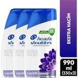 Head & Shoulders 3x330 ml Ekstra Hacim Kepek Kaşıtı Günlük Kullanım Şampuan