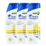 Head & Shoulders 3x330 ml Limon Ferahlığı Kepek Karşıtı Yağlı Saçlar Günlük Kullanım Şampuan
