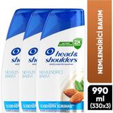 Head & Shoulders 3x330 ml Nemlendirici Bakım Şampuan