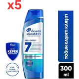 Head & Shoulders 5x300 ml Pro Expert 7 Nane Mentol Yoğun Kaşıntı Karşıtı Şampuan
