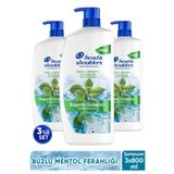 Head & Shoulders Buzlu Mentol Ferahlığı Kaşıntı Giderici ve Serinlik Hissi Şampuan 800 ml x 3