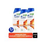 Head & Shoulders Kadınlara Özel Dökülme Karşıtı Kafein Etkili Şampuan, 330 ml x 3 Adet