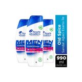 Head & Shoulders Men Old Spice Kepeğe Karşı Etkili Şampuan 330ml X3
