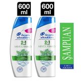 Head & Shoulders Mentol Ferahlığı 2'si 1 Arada 2x600 ml Şampuan