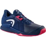Head Sprint Pro 3.5 Kadın Tenis Ayakkabı Lacivert Taban Tipi Toprak Kort İçin Hafif ve Nefes Alabilir
