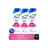 Head&Shoulders 2'si 1 Arada İpeksi Yumuşaklık Kepek Karşıtı Şampuan 300ml x 3 Adet
