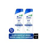 Head&Shoulders 2'si 1 Arada Klasik Bakım Kepek Karşıtı Şampuan 625ml x 2 Adet
