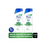 Head&Shoulders 2'si 1 Arada Mentol Ferahlığı Kepek Karşıtı Şampuan 625ml x 2 Adet