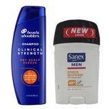 Head&shoulders Clinical Dry Scalp Kepek Karşıtı Şampuan 400ML + Sanex Men Anti Stress Response 50ML