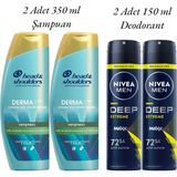 Head&Shoulders Derma x Pro Yatıştırıcı Seti 350 ml Şampuan 2 Adet + Niveamen Sprey Deodorant 72 Saat Anti-Perspirant 150 ml 2 Adet