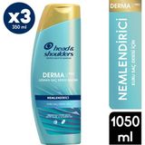 Head&Shoulders Dermaxpro Nemlendirici Kepek Şampuan Kuru Saç Derisi İçin 350 ml x3