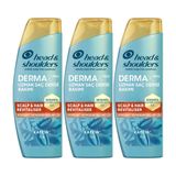 Head&Shoulders DermaXPRO Scalp & Hair Revitaliser Dökülme ve Kepek Karşıtı Şampuan Kafein ve Seramid ile 300ml 3lü paket