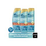 Head&Shoulders DermaXPRO Scalp & Hair Revitaliser Dökülme ve Kepek Karşıtı Şampuan Kafein ve Seramid ile 300ml x 3