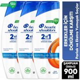 Head&shoulders Erkekler Için Dökülmekarşıtı 2'si 1 Arada Şampuan 300MLX3