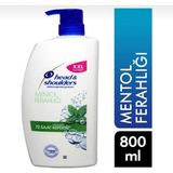 Head&Shoulders Head&sholders Şampuan 800 ml Pompalı Mentol Ferahlığı 72 Saat Kepeksiz