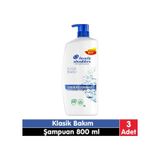 Head&shoulders Klasik Bakım Şampuan 800 Ml 3 Adet Tüm Saç Tipleri