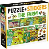 Headu PUZZLE + STICKERS THE FARM (+3 YAŞ)