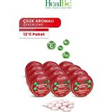 Healbe Şekersiz Şekerleme | 12 Adet, Çilek Aromalı, Vitamin ve Mineral Destekli - 13,5 gr