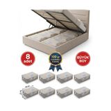 Healnest 8 Adet - Desenli Baskılı Büyük Boy 100 Gram Tela Baza Altı Ve Çekyat Tipi Hurç 65 x 45 x 22 cm