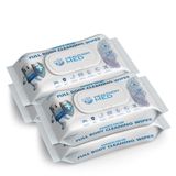 HEALTHON MED Koruyucu Krem İçerikli Islak Vücut Temizleme Mendili (50 X 4'lü Set, Büyük) Kamp, Seyahat ve Hasta Bakımı İçin Uygun