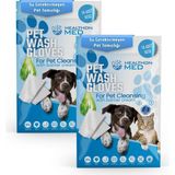 Healthonmed Evcil Hayvan Temizleme Mendili Kese Eldiveni 20 Adet (2li Paket) Kedi Köpek ve Diğer Tüm Hayvanlar