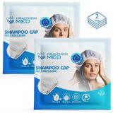 Healthonmed Healthon Med Su Kullanmadan Saç Temizleme Şampuan Bonesi (3'lü Paket)-Kamp, Seyahat ve Hasta Bakımı