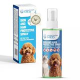 HEALTHONMED Köpek ve Kedi Deri & Tüy Koruyucu Sprey – Doğal Vegan Formül, Kene ve Pireye Karşı Etkili, Kaşıntı Giderici, Tüy Dökmeyi Azaltır, Kötü Kokuyu Önler, Gün Boyu Koruma – 200 ml