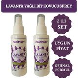 Healthsev 2 Adet Lavanta Yağlı Bit Kovucu Saç Bakım Spreyi 100 ml - Beyaz