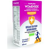 Healthy Side Womanside Kadınlara Özel Multivitamin & Mineral Kompleksi – L-Karnitin, Bromelain, Resveratrol, Koenzim Q10 Içeren 60 Tablet