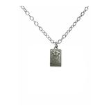 Heart Tarot Kartı Figürlü Kolye – 60 Cm Zincirli Zamak Kaplama Unisex Romantik Spiritüel Aksesuar