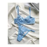 Hearted Mavi Bralet Takım - 10606 Mavi 75B